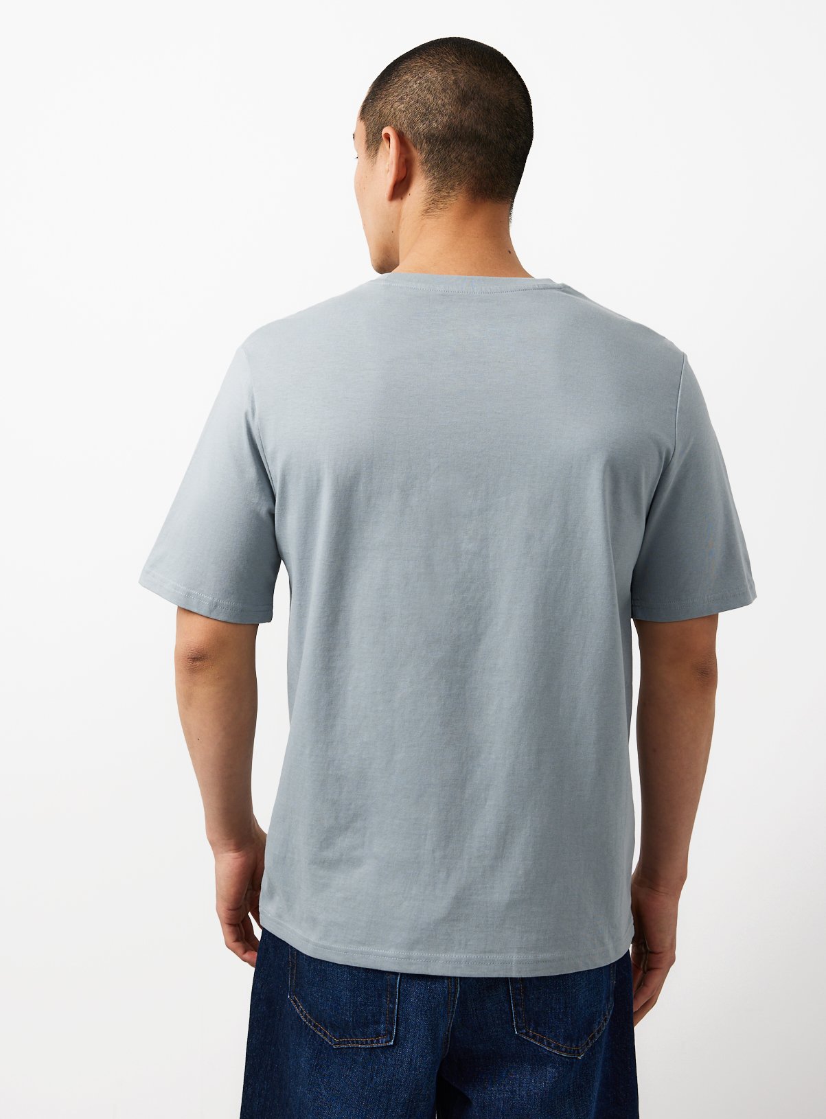 Light Blue Regular Fit T-Shirt XXXL - Image 5 thumbnail
